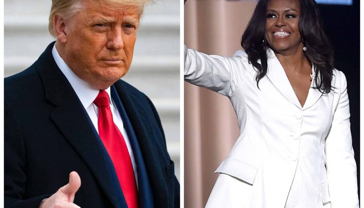 Gallup's annual poll names Donald Trump and Michelle Obama as the most admired men and women in America 


