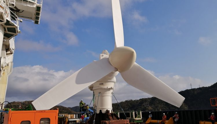 A tidal turbine built in Scotland is now producing electricity in Japan

