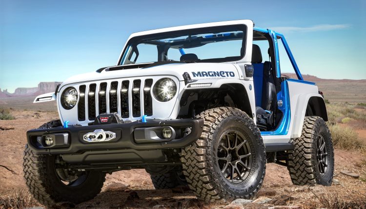 Jeep unveils all-electric SUV with Wrangler concept

