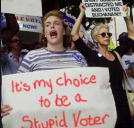 Republicans don't believe that ignorant people can vote

