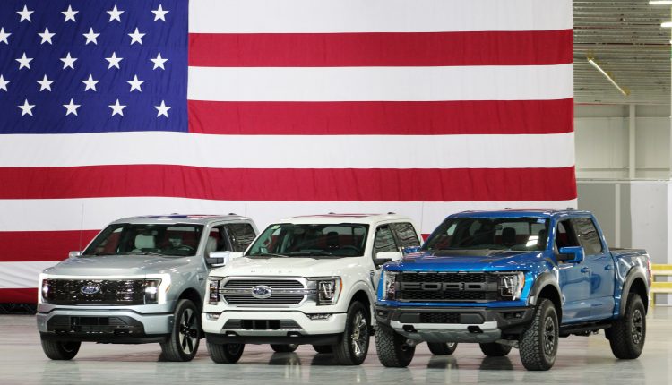 Ford Unveils New Electric F-150 Lightning Pickup

