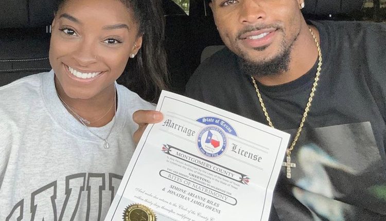 Simone Biles & Jonathan Owens Receive Marriage License Before Wedding

