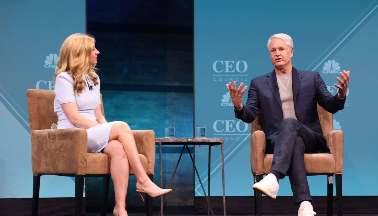 Nike CEO John Donahoe comments on the dispute between Desantis and Disney

