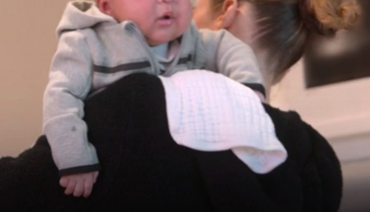 See Khloe Kardashian and Tristan Thompson Cuddle Baby Boy Tatum