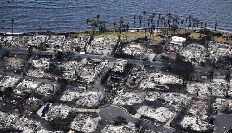 Aerial photos show destruction as wildfires ravaged Lahaina, Hawaii