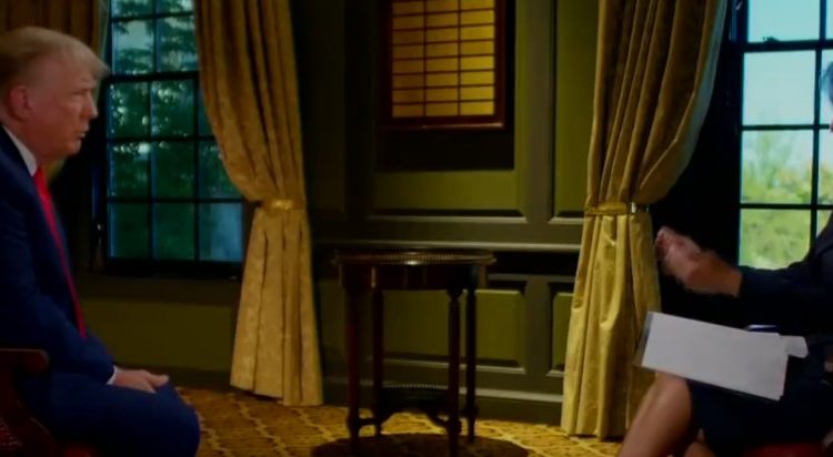 Kristen Welker interviews Donald Trump on Meet The Press.