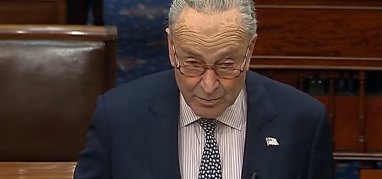 Chuck Schumer addresses Mike Johnson and the House Republican aid to Israel bill.