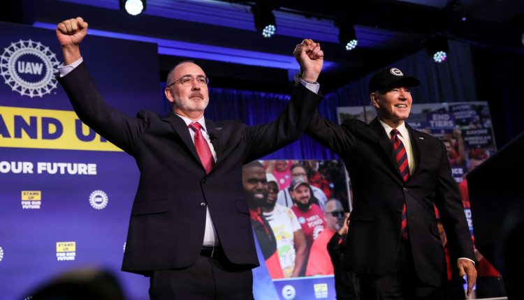 UAW union endorses Biden over Trump in 2024 election