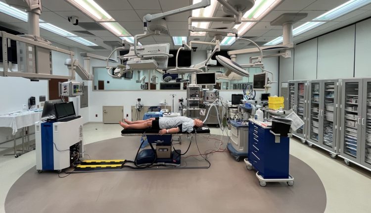 a $43 million simulation hospital for the Department of Veterans Affairs

