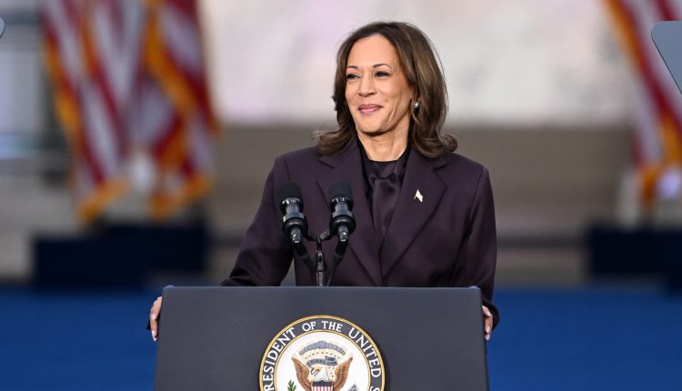 Harris concedes the election to Trump in his speech

