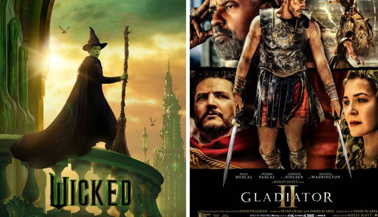 “Wicked,” Gladiator II’s opening weekend brings in $200 million

