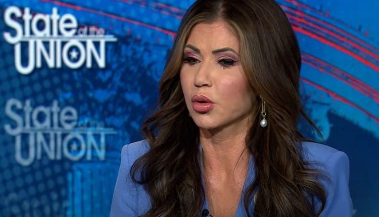 Kristi Noem's brain melts when she tries to defend Elon Mousk

