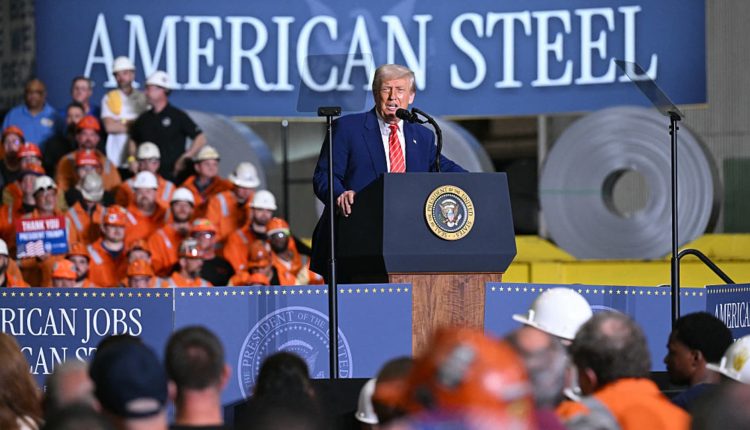 Trump says that the USA will double steel tariffs to 50%

