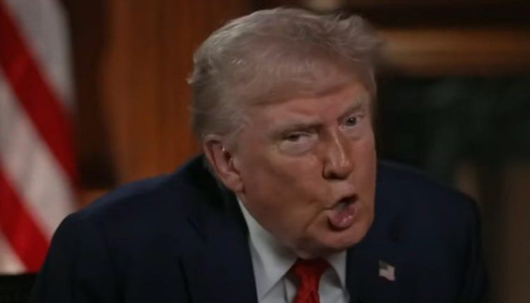 NBC has shortened a critical part of the press interview that Trump shows out of his head

