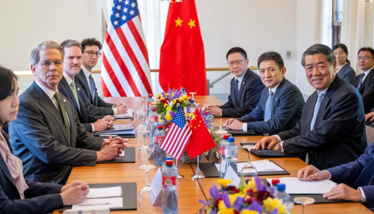 Trump announces the US China trade talks in London next week

