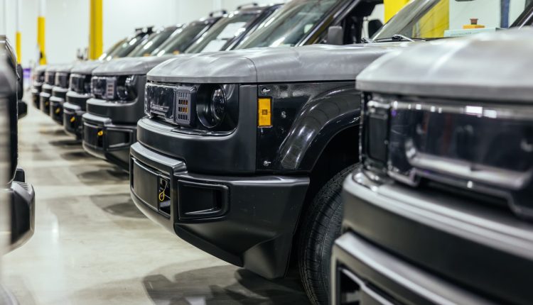In der Stealth EV -Produktionsanlage, die von Bezos unterstützt wird